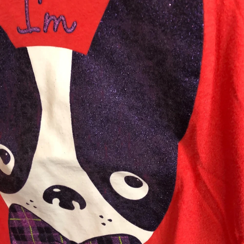 Children’s Place Pink Dog Graphic Tee Large 10/12